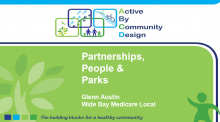 The Active By Community Design Project: Partnerships, People and Parks