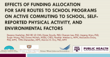 Effects of Funding Allocation for Safe Routes to School Programs on Active Commuting to School, Self-Reported Physical Activity, and Environmental Factors