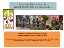 Generating Rural Options for Weight-Healthy Kids and Communities