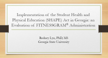 Implementation of the SHAPE Act in Georgia: An Evaluation of FITNESSGRAM Administration