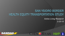 San Ysidro Border Health Equity Transportation Study