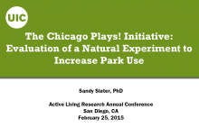 The Chicago Plays! Initiative: Evaluation of a Natural Experiment to Increase Park Use