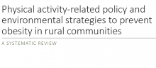 Physical Activity-Related Policy and Environmental Strategies to Prevent Obesity in Rural Communities: A Systematic Review