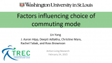 Factors Influencing Choice of Commuting Mode