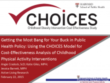 Getting the Most Bang for Your Buck in Public Health Policy: Using the CHOICES Model for Cost-Effectiveness Analysis of Childhood Physical Activity Interventions