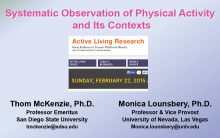 Systematic Observation of Physical Activity and Its Contexts
